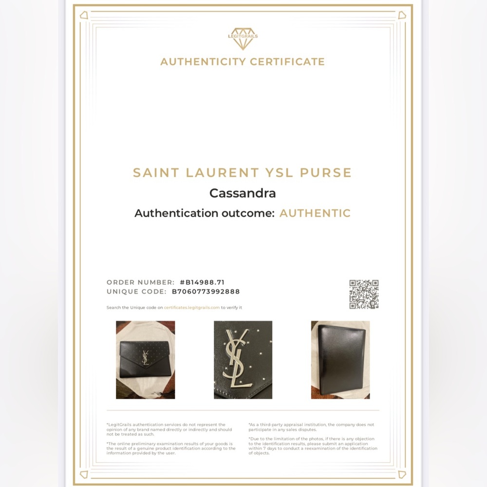 YSL Cassandre Studded Flap Pouch - Picture 13 of 14